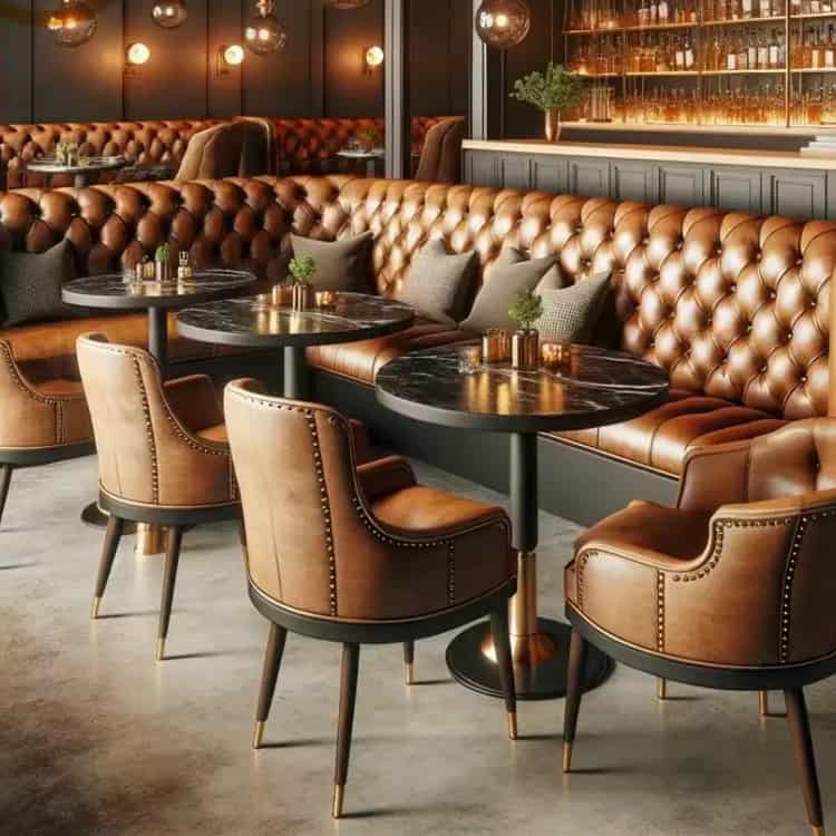 Hotel and Restaurant Upholstery Coated Textile