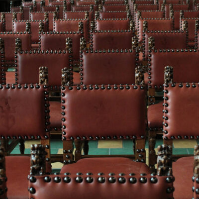 Commercial Interiors seating silicone leather material