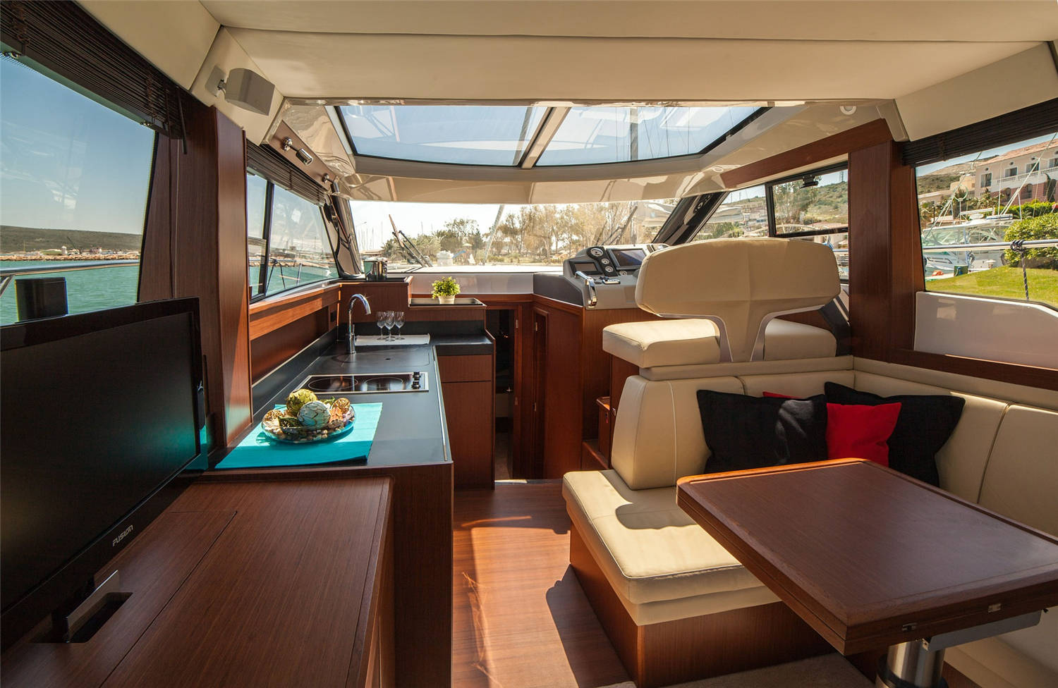 Waterproof coated textile for marine seating
