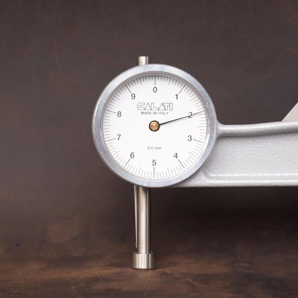 Silicone leather material thickness measurement Thickness measurement for silicone leather material quality control